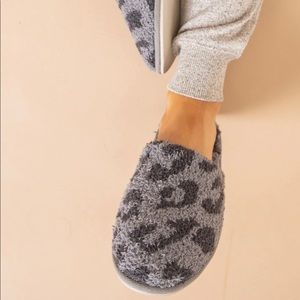 Barefoot Dreams CozyChic Leopard-Print Slippers